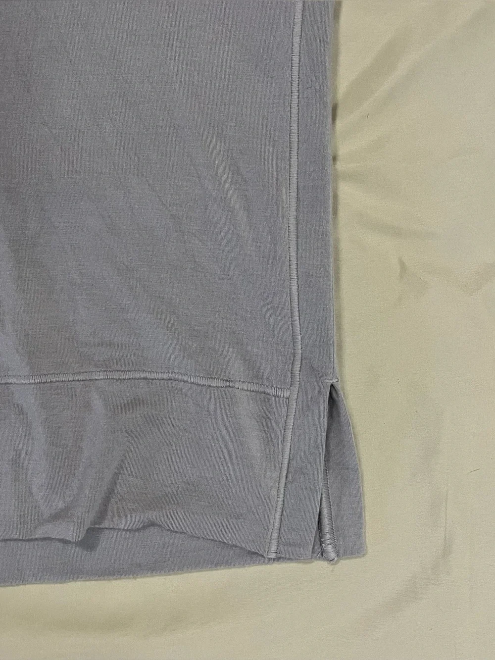 Athleta Gray Cowl Neck Oversized Tee Short Sleeve Top Size Large - Picture 5 of 5